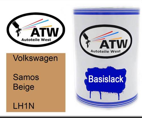 Volkswagen, Samos Beige, LH1N: 500ml Lackdose, von ATW Autoteile West.